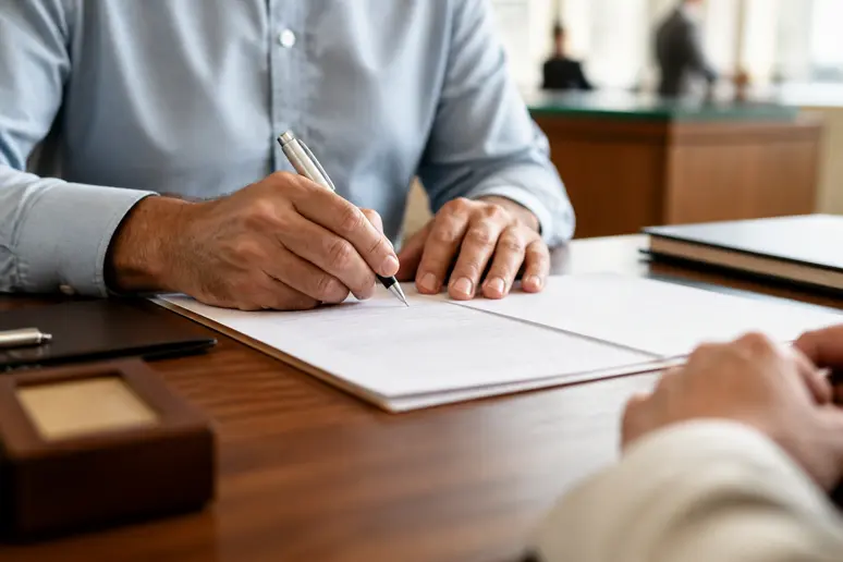 Souscription d'une assurance-vie nuance plus caisse epargne lors d'un rendez-vous avec un conseiller