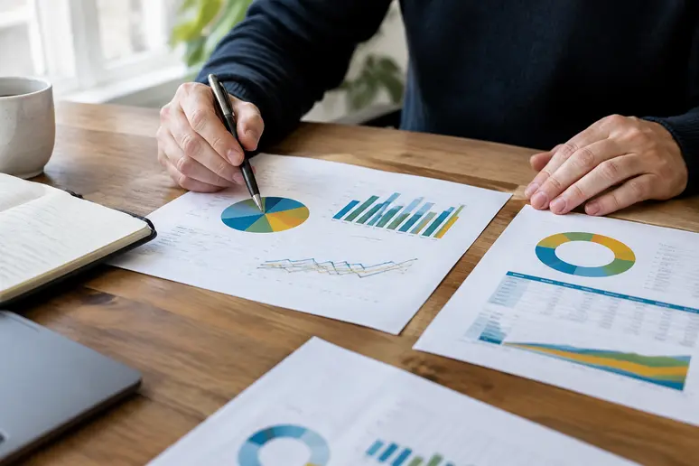 Gestionnaire de portefeuille planifiant l'horizon d'investissement face au cycle économique